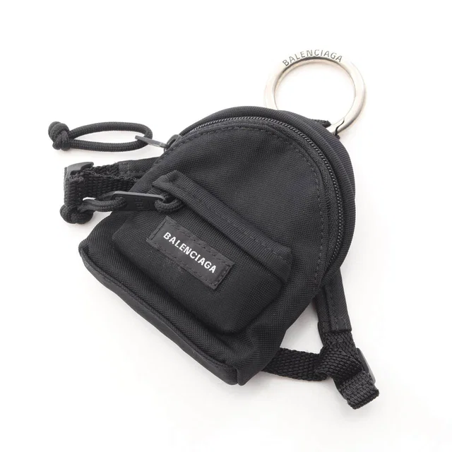 Balenciaga MICRO BACKPACK charm in Nylon from LuxUness