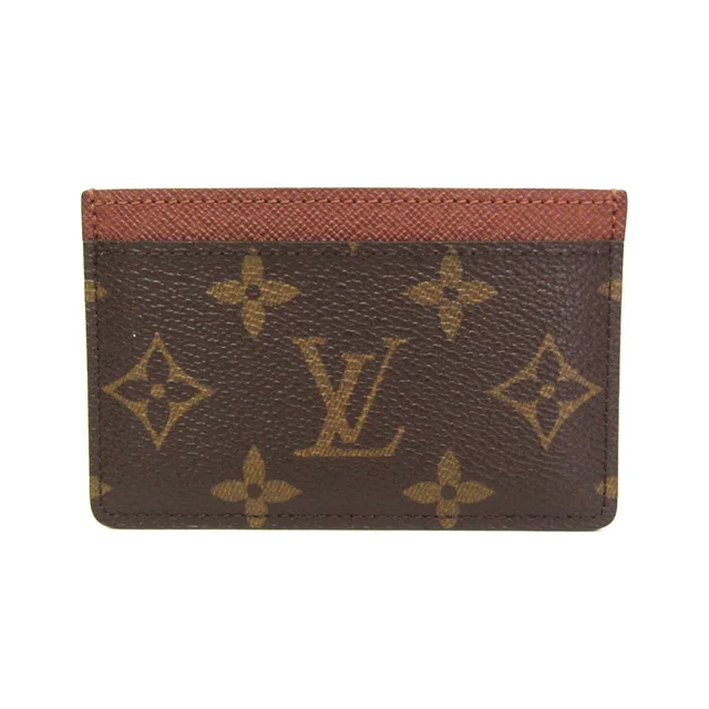 Louis Vuitton Simple Card Case M61733 Monogram Card Case Brown in Brown Monogram from Elady