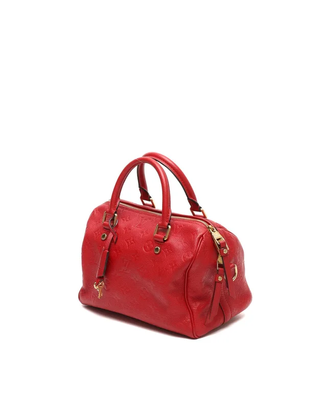 Louis Vuitton Monogram Empreinte Speedy Bandoulière 25 Bag in Leather from A Retro Tale, photo 2 of 8