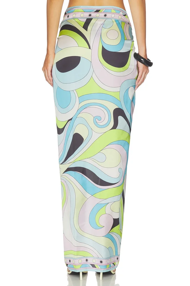 Cin Cin Long Scarf Skirt in Mars Blue, photo 4 of 6 from REVOLVE (Canada)