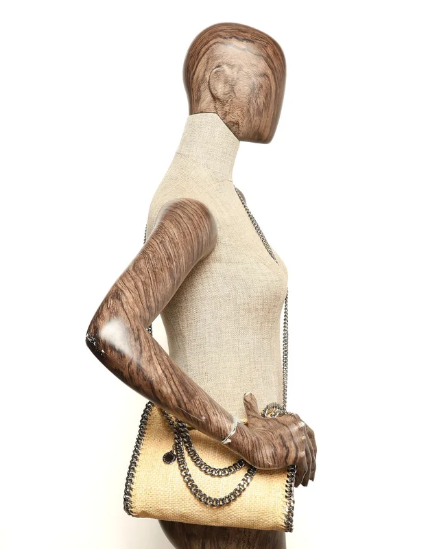 Stella McCartney Straw Falabella Mini Tote in Raffia from A Retro Tale, photo 8 of 8