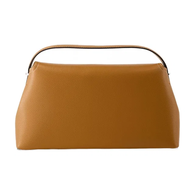 TOTEME T-Lock Top Handle Bag — Brown Calfskin in Brown Calfskin from HEWI