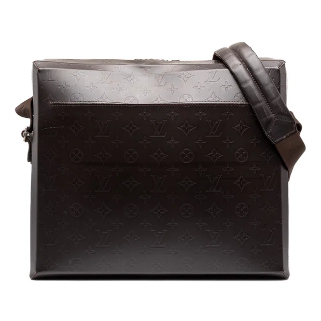 Brown Louis Vuitton Monogram Glace Steve Business Bag in Brown Leather from Designer Revival