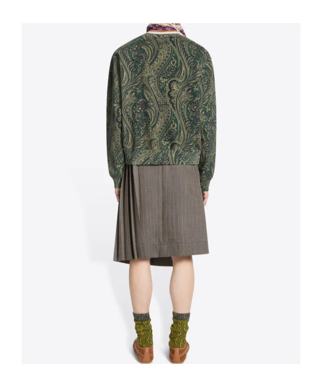 Dries Van Noten pleated wool kilt, photo 3 of 3 from SENSER