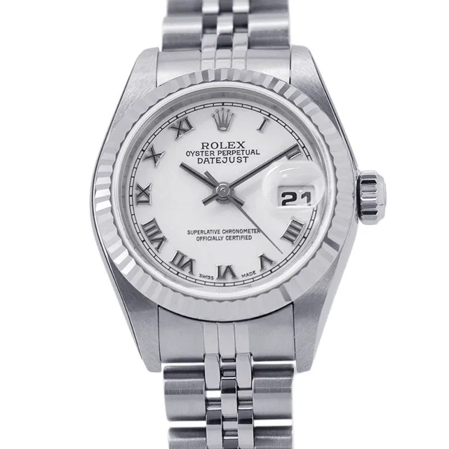 Rolex Datejust W26mm Stainless Steel K18WG White Dial79174 in White from GALLERY RARE