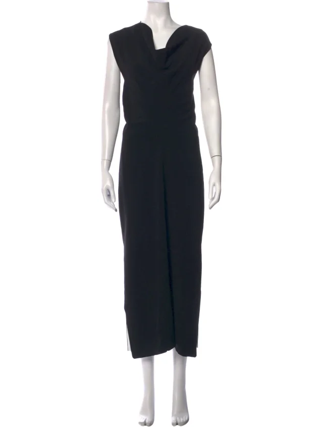 Proenza Schouler Cowl Neck Long Dress in black from The RealReal