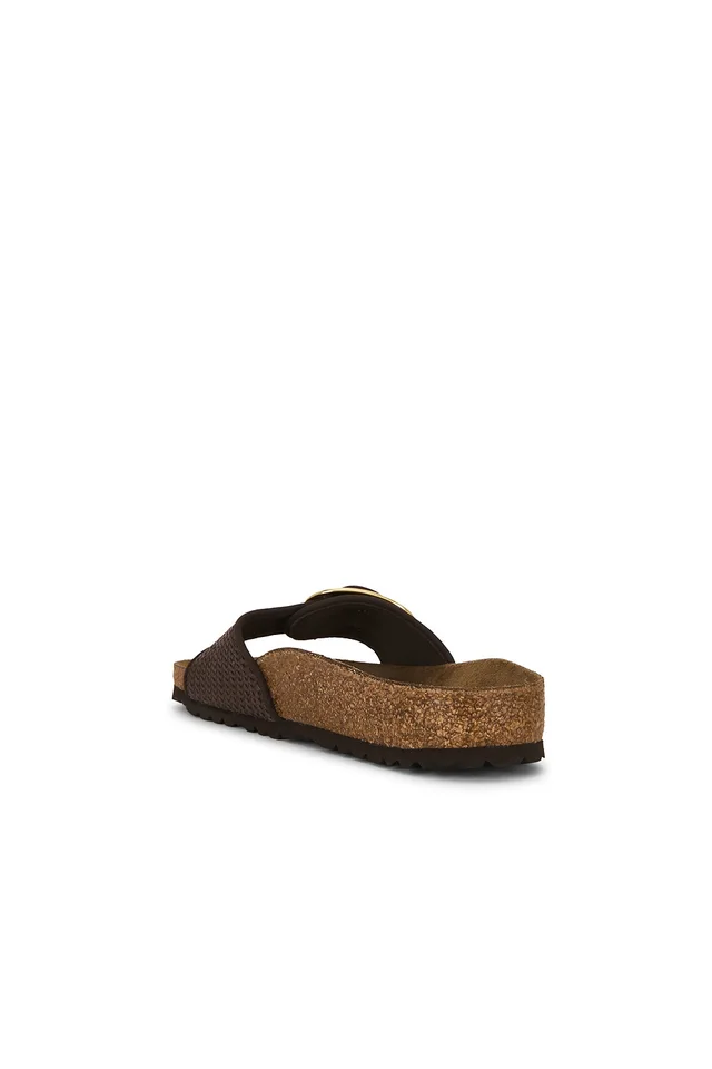 BIRKENSTOCK Madrid Big Buckle Raffia Sandal in Carafe, photo 3 of 5 from REVOLVE (Canada)