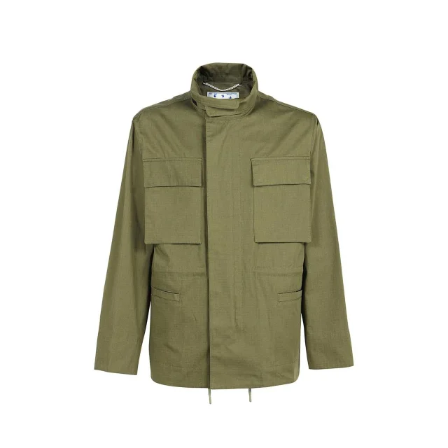 Off White Arrow Field Cotton Jacket, photo 4 of 6 from Balardi