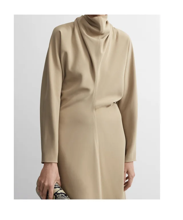 Totême Scarf-Neck Long Sleeved Maxi Dress, photo 5 of 6 from SENSER