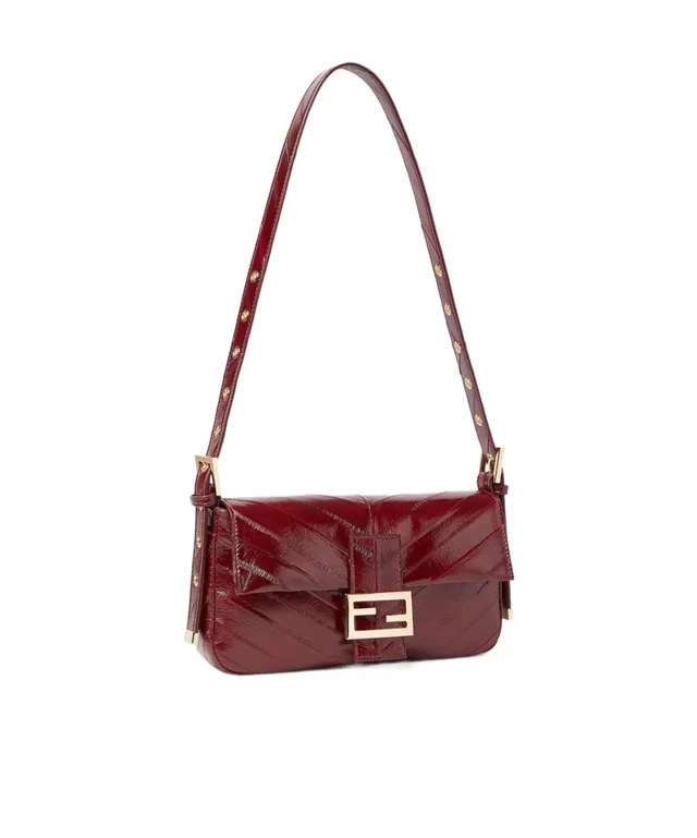 Fendi Baguette® 26424 Burgundy inlaid hagfish leather bag, photo 2 of 4 from SENSER
