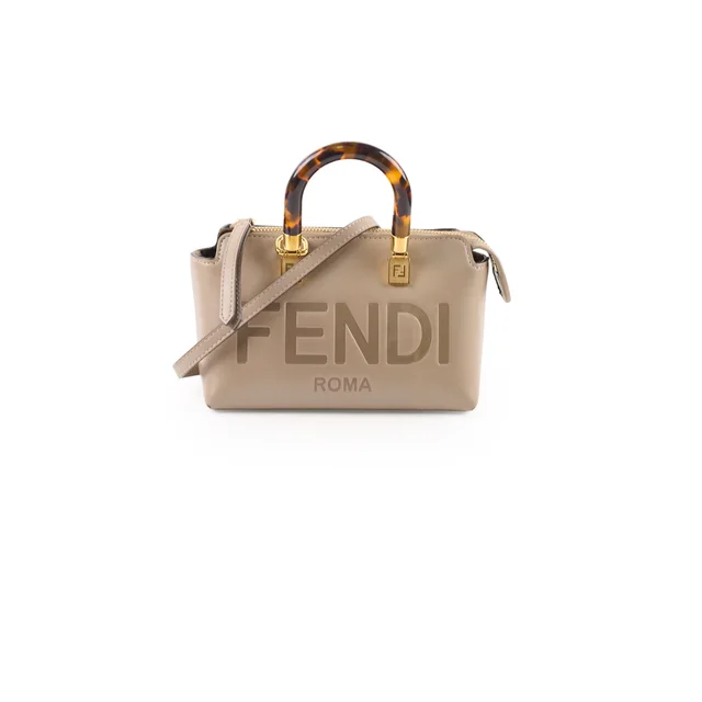 Fendi By The Way Mini Shoulder Bag Beige in Beige Leather from The Purse Affair