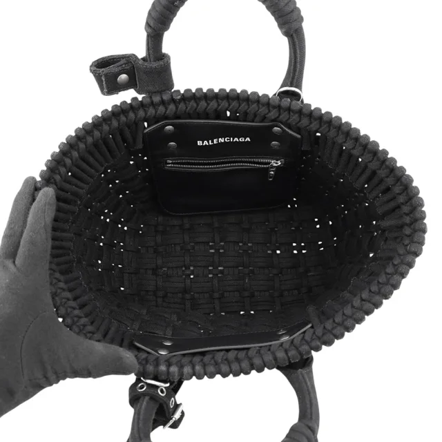 Balenciaga Bistro 2WAYBag Black671342210HR1000 Canvas Size XS in Canvas from GALLERY RARE, photo 6 of 19