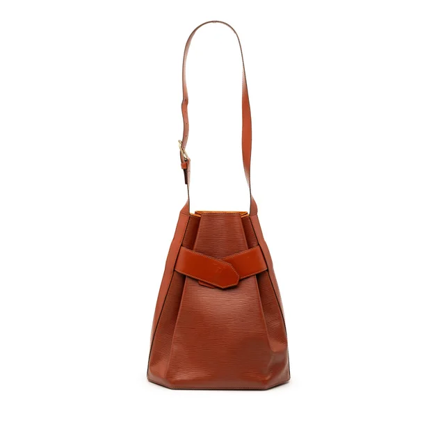 Brown Louis Vuitton Epi Sac D Epaule GM Bucket Bag in Brown Leather from Designer Revival