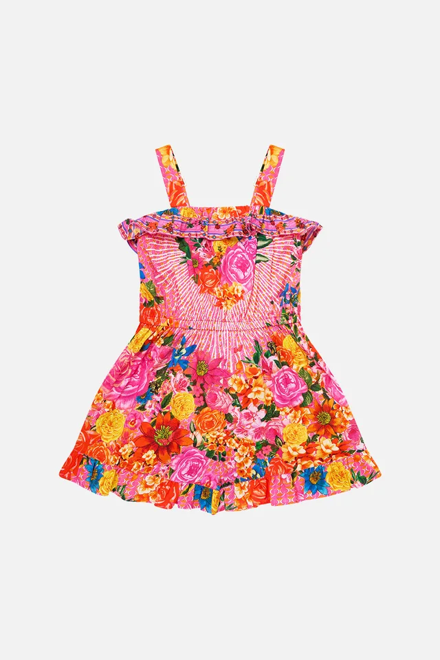 Camilla eBoutique KIDS WIDE STRAP PLAYSUIT WITH FRILL EDGES ILLUSTRATION NATION from CAMILLA, photo 1 of 1