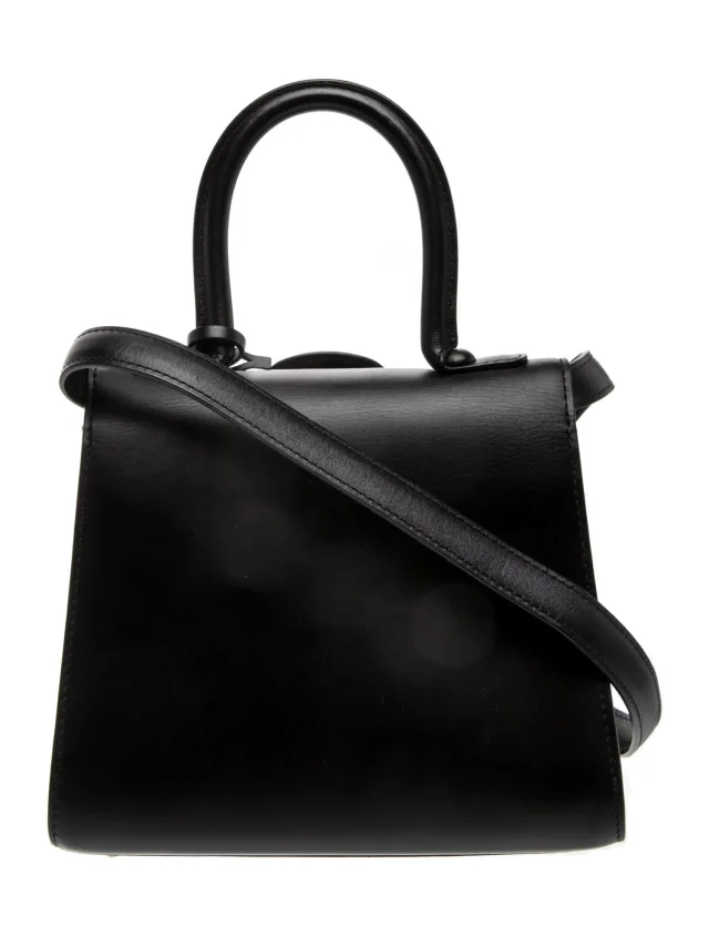 Delvaux Top Handle Shoulder in black Leather from The RealReal, photo 4 of 6