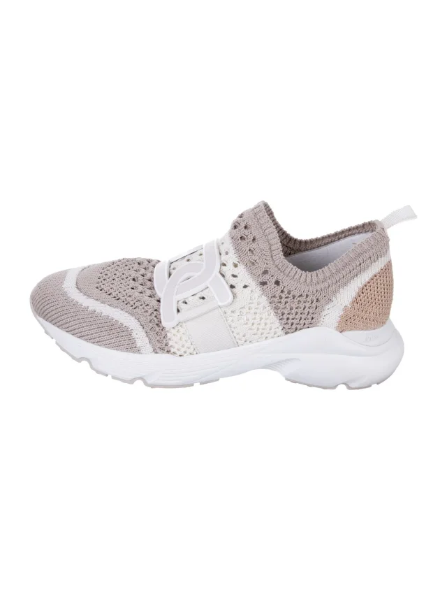 Tod's Colorblock Pattern Leather Trim Embellishment Sneakers in Leather from The RealReal