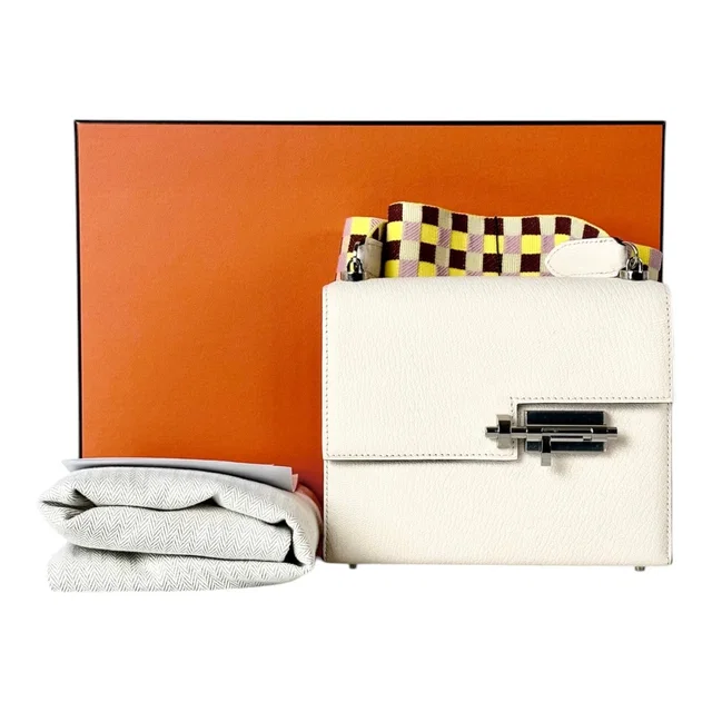 Hermès Mini Verrou 17cm Nata Bag with Limited Edition Strap from Luxury Promise