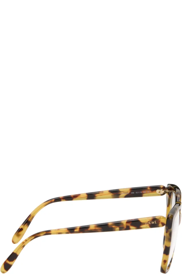 LOEWE Yellow & Black Slim Glasses, photo 2 of 4 from SSENSE