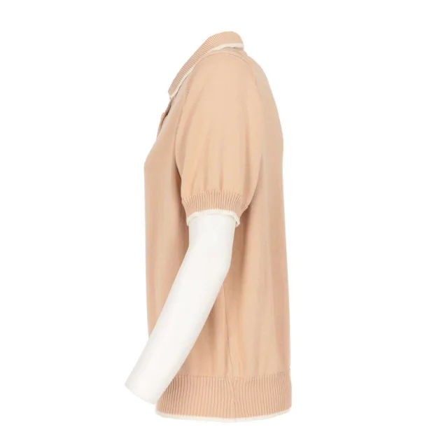 Givenchy Nude Pink Knitted Polo - '90s in pink from Her-Age, photo 4 of 8