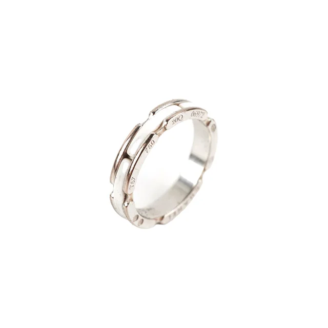 Chanel Ring Size 57 in White Ceramic from The Purse Affair