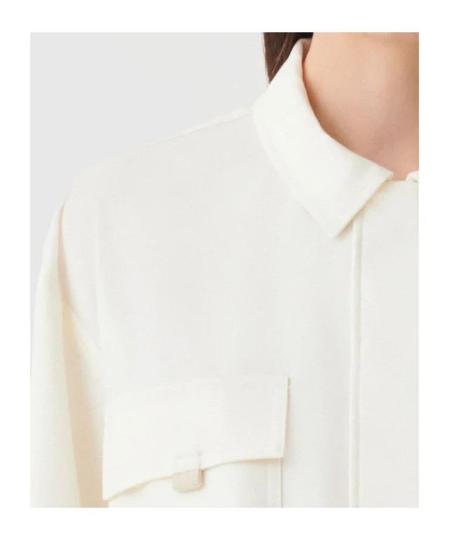 Fabiana Filippi Long-sleeve casual jacket with patch pockets, photo 4 of 4 from SENSER