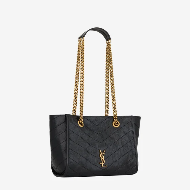 Saint Laurent Niki Tote Bag — Black Leather in Black Leather from HEWI
