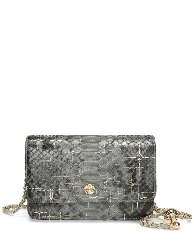 Tiffany & Fred Paris Python-Embossed Leather Crossbody, image 1 of 1 from Rue La La