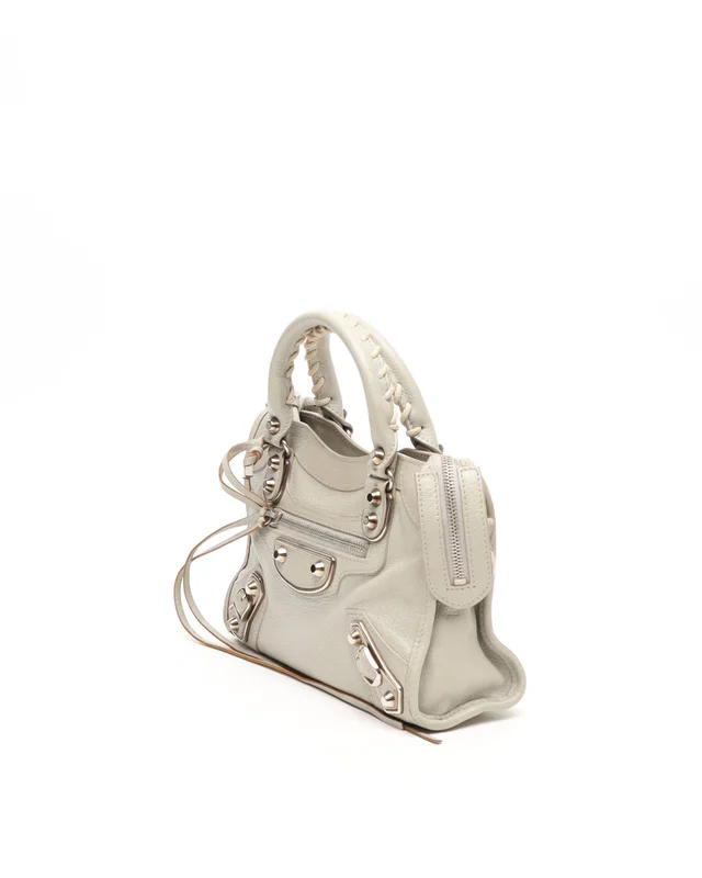 Balenciaga Classic Mini Metallic Edge City Bag in Caviar leather from A Retro Tale, photo 2 of 12