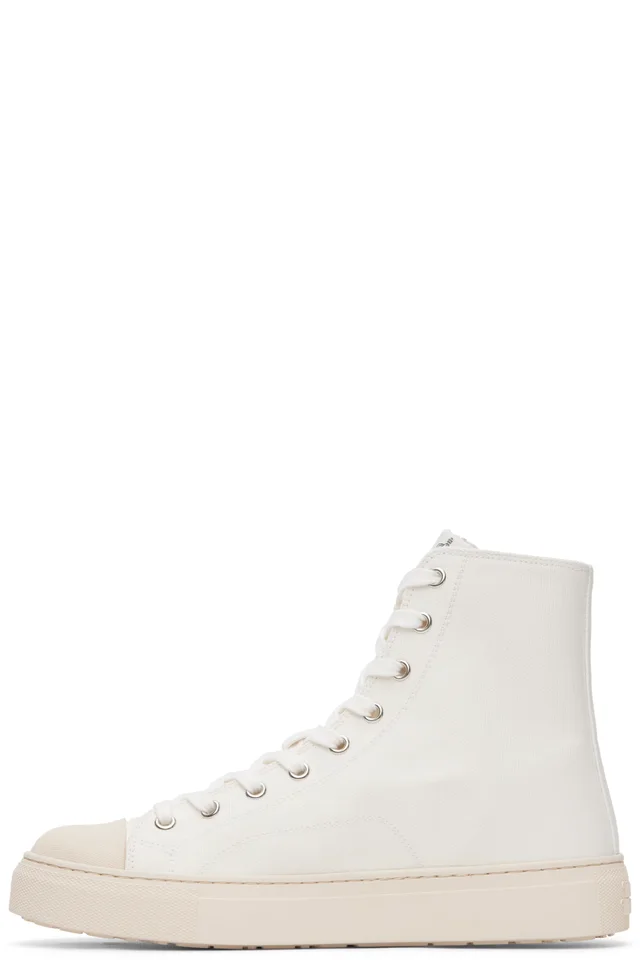 Vivienne Westwood White High Top Plimsoll Sneakers, photo 3 of 5 from SSENSE