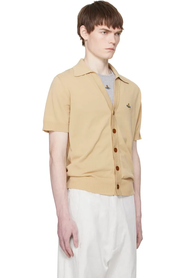 Vivienne Westwood Beige Polo Cardigan, photo 2 of 4 from SSENSE