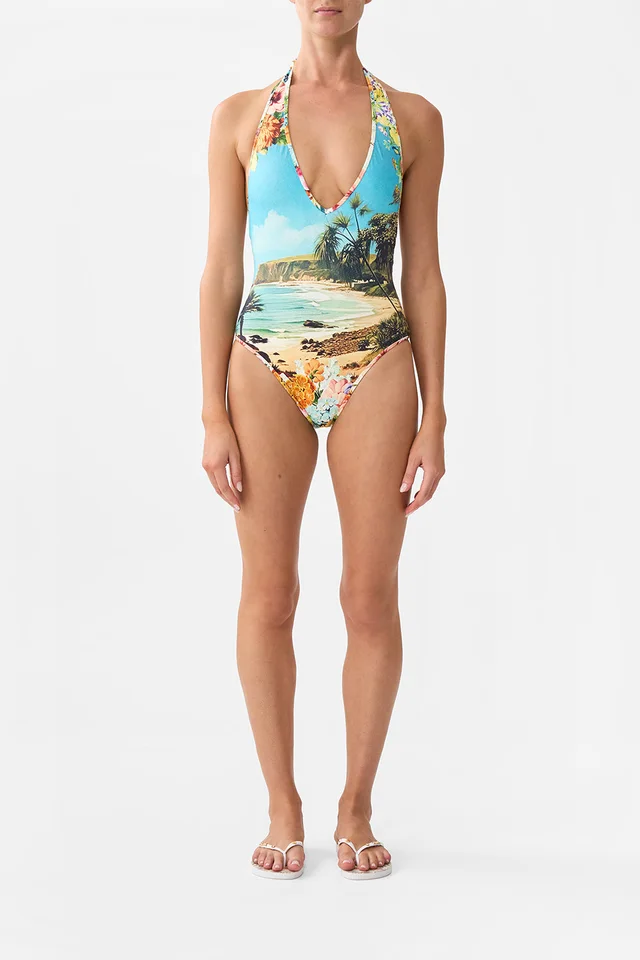 Camilla eBoutique REVERSIBLE BIND EDGE V NECK HALTER ONE PIECE BATHING BOMBSHELL from CAMILLA, photo 1 of 1