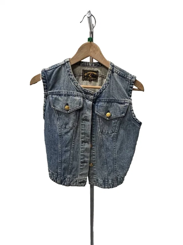 Vivienne Westwood Denim Jacket Blue Size: 8 in Blue Denim from Oxfam Online Shop