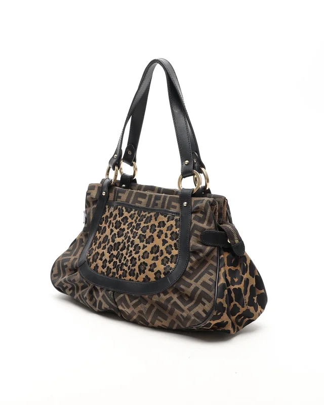 Fendi Zucca Chef Leopard Tote Bag from A Retro Tale, photo 3 of 11
