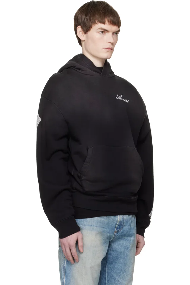 AMIRI Black Bones Oversized Hoodie, photo 2 of 4 from SSENSE