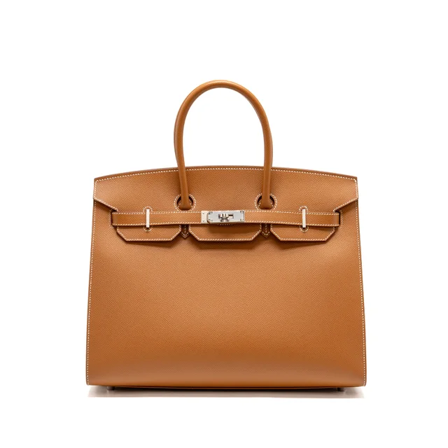 Hermès Birkin 35 Sellier epsom gold SHW stamp Y in Gold Epsom leather from EMIER