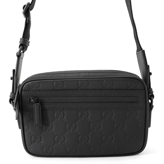 Gucci GG Rubber Effect Shoulder Bag Black771293 AAC4D 1000 Rubber Canvas in Canvas from GALLERY RARE