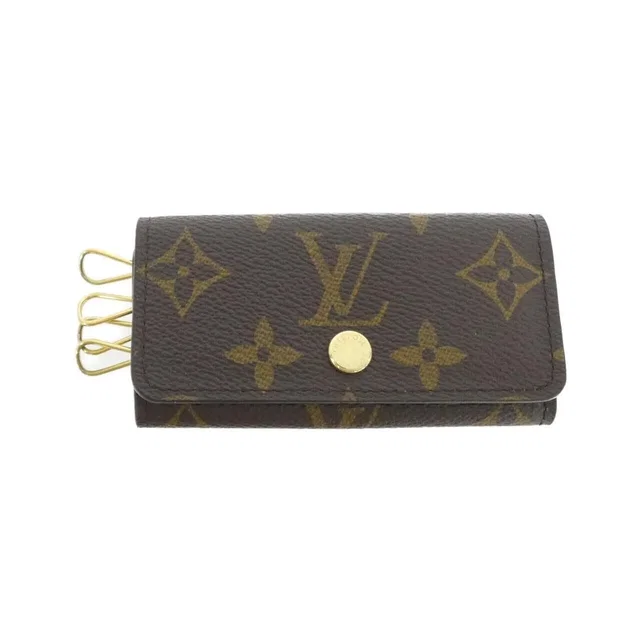Louis Vuitton Monogram Multicles Key Case Holder Brown Marron in Brown Coated canvas from The Reluxe