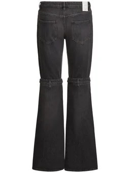 Coperni Flare jeans with button closure in 100% Cotton, photo 3 of 3 from LUISAVIAROMA