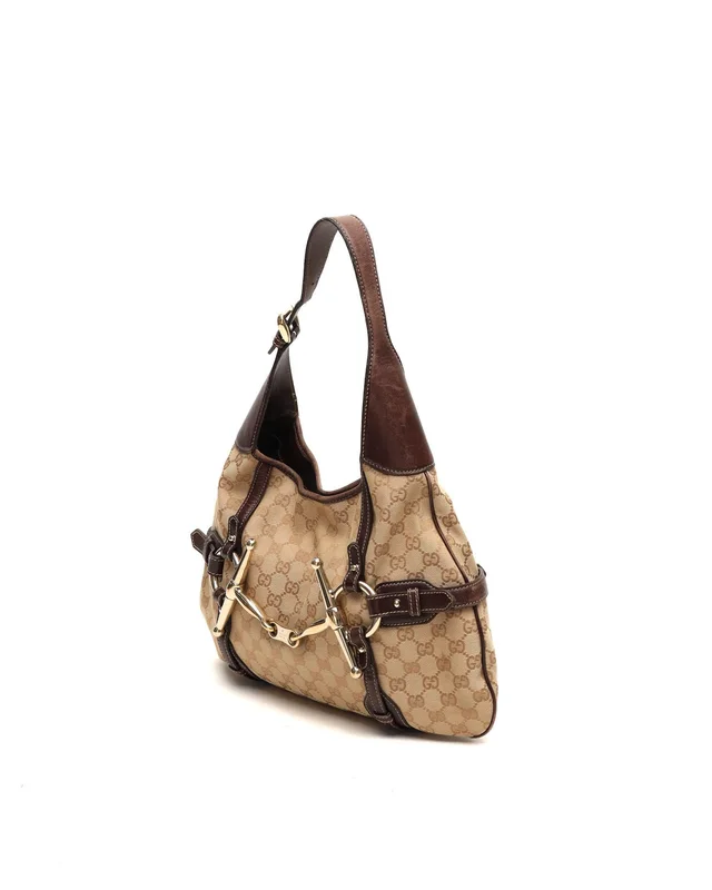 Gucci GG 85th Anniversary Bridle Bit Hobo Bag in Canvas from A Retro Tale, photo 2 of 10