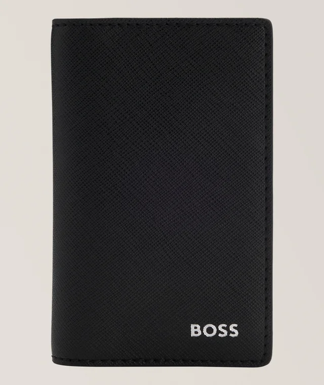 BOSS Zair Leather Bifold Wallet in Black from Harry Rosen, photo 1 of 1