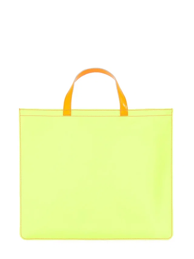 Comme des Garçons Fluo Leather Tote Bag — Multicolor in Multicolor Leather from HEWI