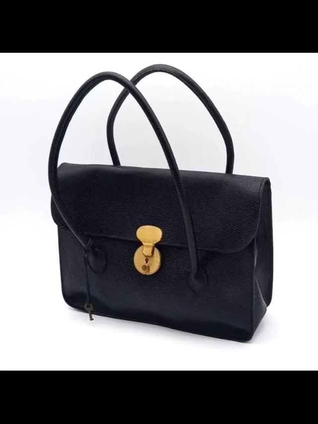 Mulberry Black Leather Satchel With Gold Hardware in black|gold Leather from Poshmark