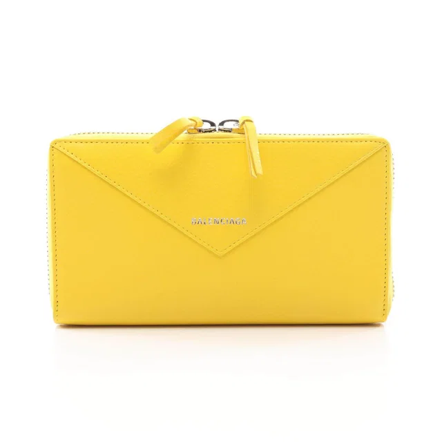 Balenciaga Paper Leather Long Zipped Wallet in Leather from LuxUness