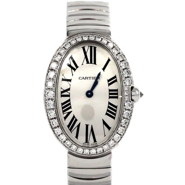 Cartier Baignoire White Gold Quartz in White from LuxUness