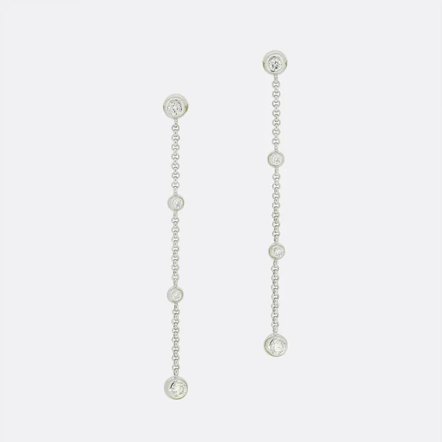 Chopard 0.85 Carat Diamond Drop Dangle Earrings from The Vintage Jeweller