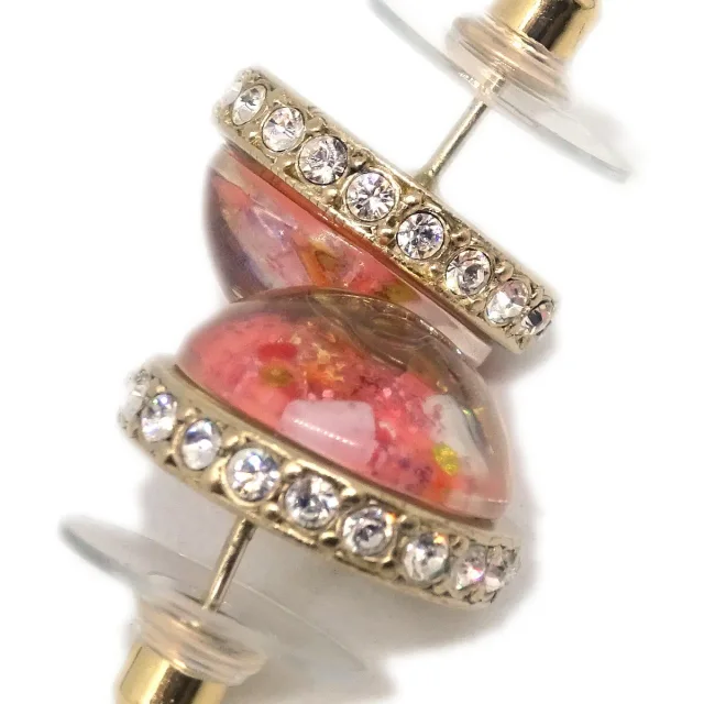 Chanel Cc Logo Button Stud Metal in Pink from HEWI, photo 3 of 4