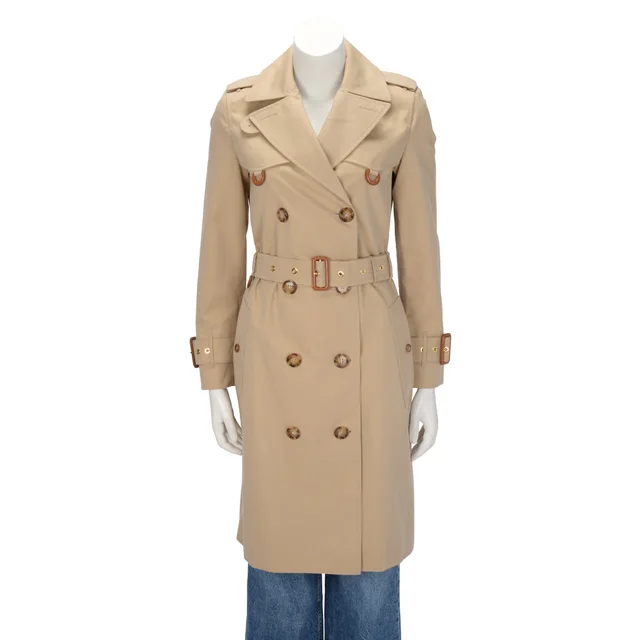 Burberry Cotton Islington Trench Coat UK 6 in Honey from Blue Spinach