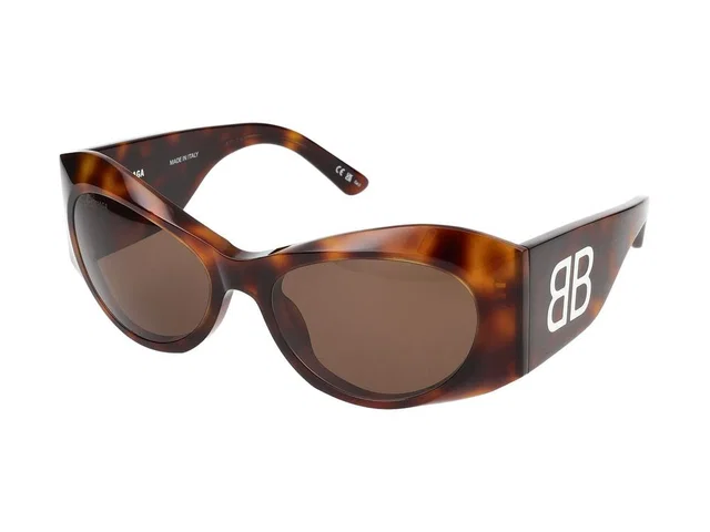 Balenciaga Bb0394s Sunglasses — Havana Acetate from HEWI