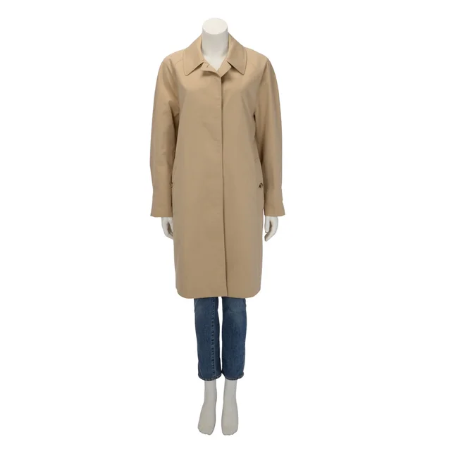 Burberry Cotton Twill The Camden Coat UK 10 in Honey Beige from Blue Spinach