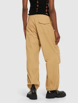 Dion Lee Wide-leg trousers with drawstring closure in 75% Organic Cotton, 25% Recycled Nylon, photo 3 of 5 from LUISAVIAROMA